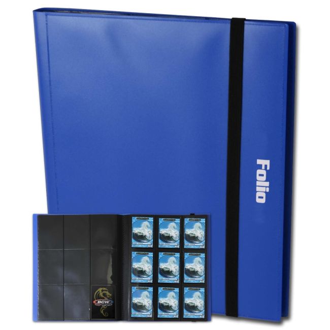 BCW 9-Pocket  Double Pages  Binder Blue-1