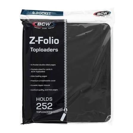 BCW Toploaders Z-Folio Binder 252 holds