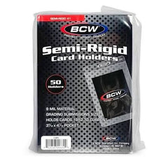 BCW Semi Rigid Card Holders 50 ct-1