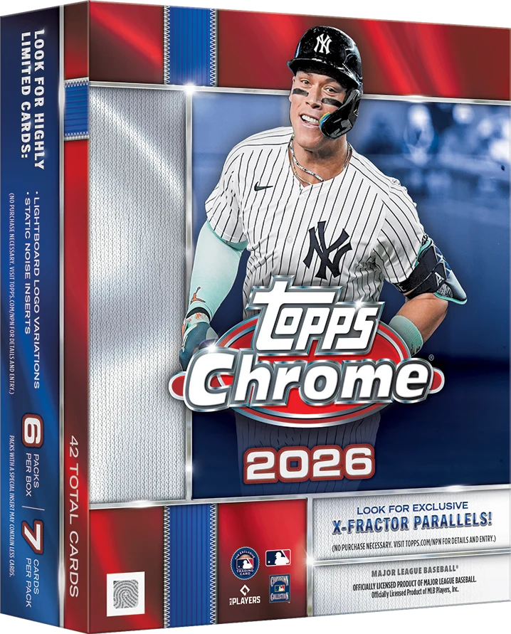 2026 Topps chrome baseball mega box pack