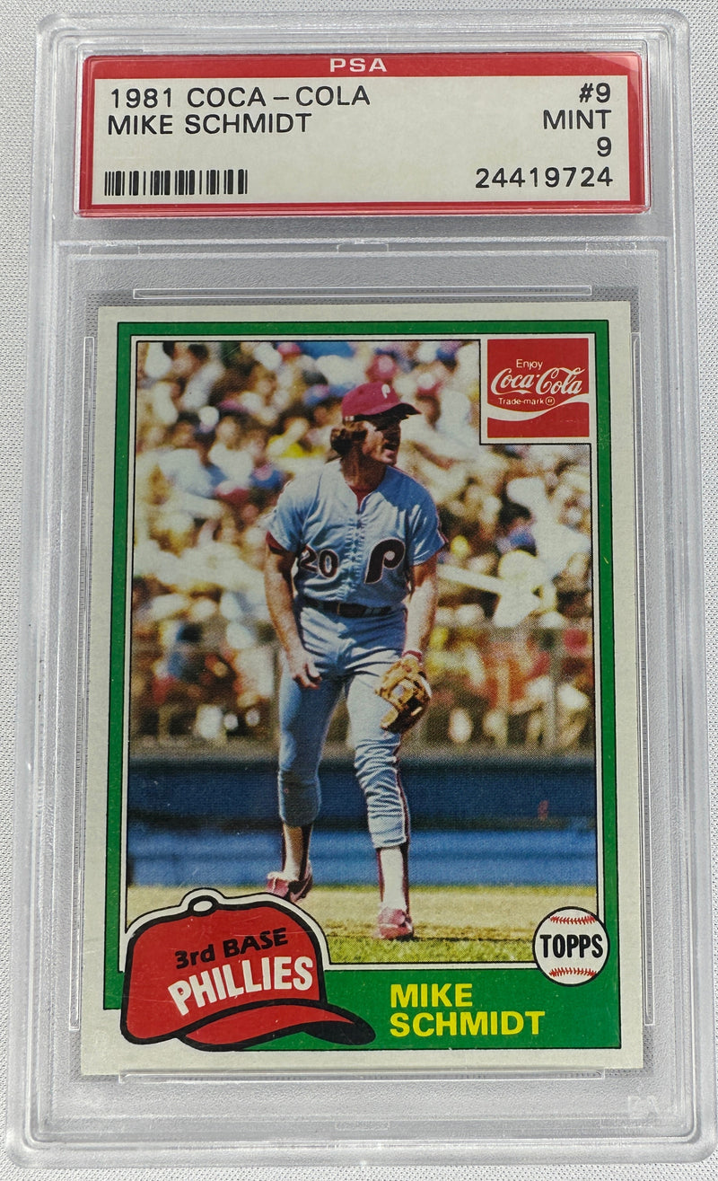 1981 Coca-Cola Mike Schmidt PSA 9 #9-1