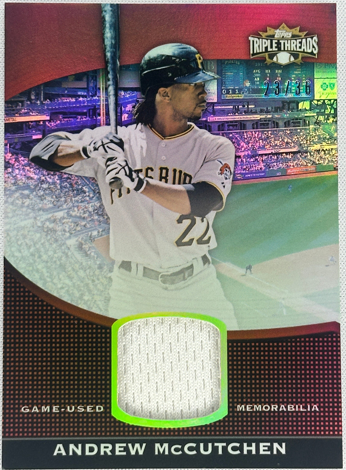 2011 Topps Andrew McCutchen Triple Threads /36 #TTUSR-163