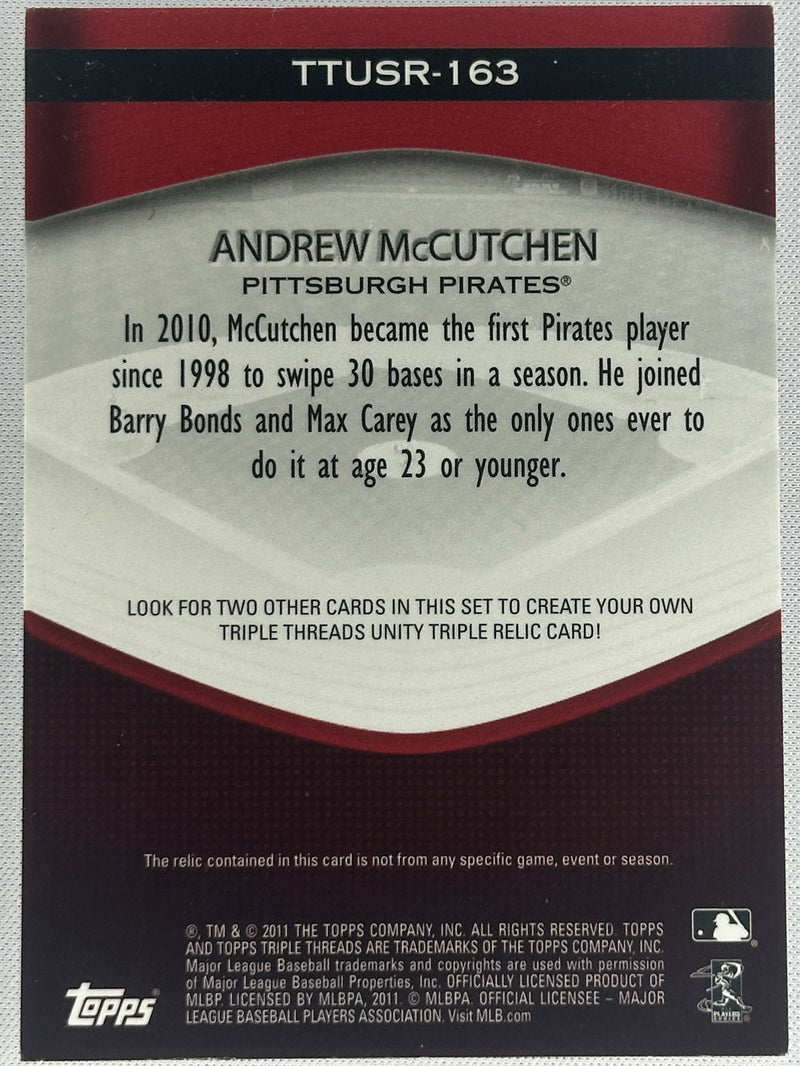 2011 Topps Andrew McCutchen Triple Threads /36 #TTUSR-163-2