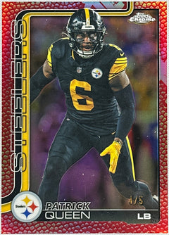 2025 Topps Chrome Patrick Queen Red Pigskin /5 #260-1