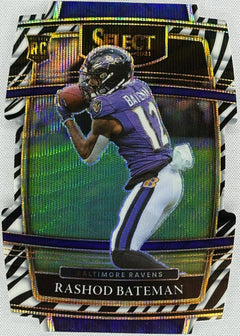 2021 Select Rashod Bateman Concourse Zebra Rookie RC #55-1