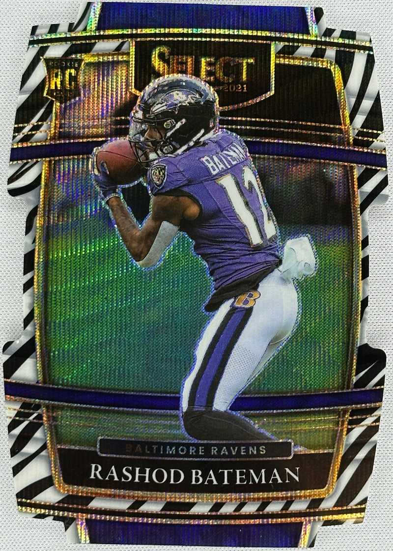 2021 Select Rashod Bateman Concourse Zebra Rookie RC #55-1