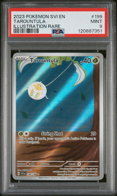 2023 Pokémon Scarlet & Violet Tarountula Illustration Rare PSA 9 #199/198-1