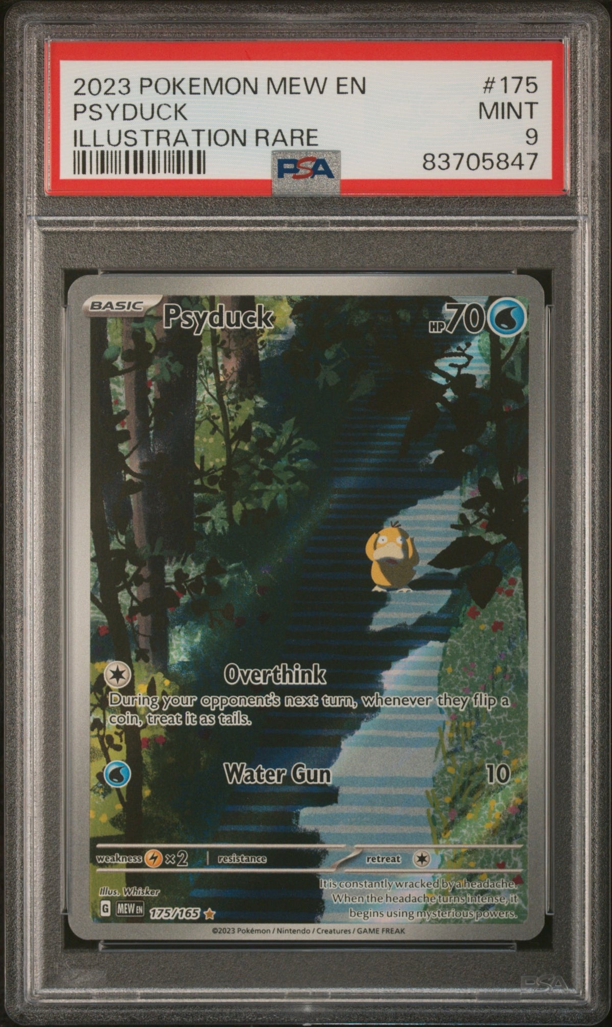 2023 Pokémon 151 (MEW) Psyduck Illustration Rare PSA 9 #175/165