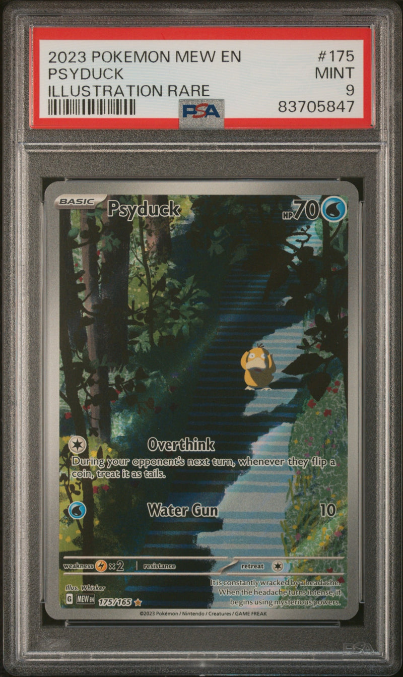 2023 Pokémon 151 (MEW) Psyduck Illustration Rare PSA 9 #175/165-1