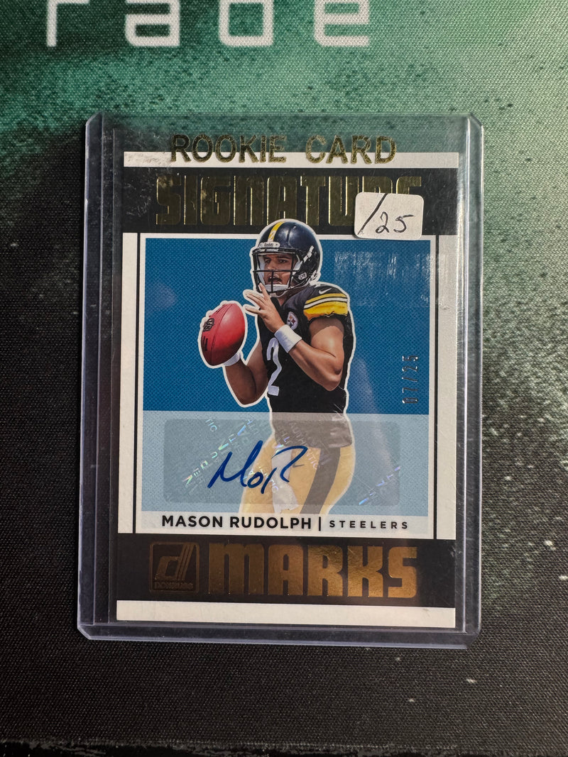 2018 Mason Rudolph signature marks /25-1