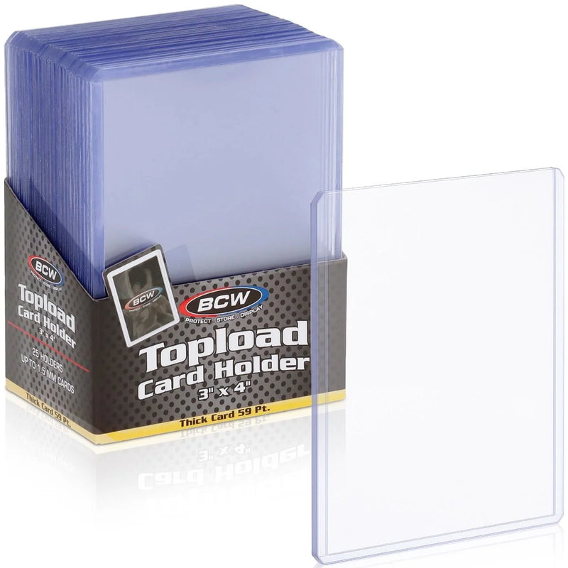 BCW Toploader Card Holder Thick Card 59pt-1