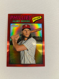 2026 Topps Heritage Alec Bohm Red /5 #81-1