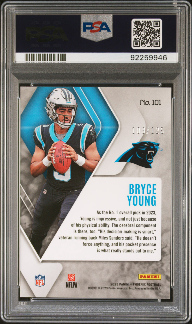 2023 Phoenix, Bryce Young purple seismic /125 ROOKIE RC-2