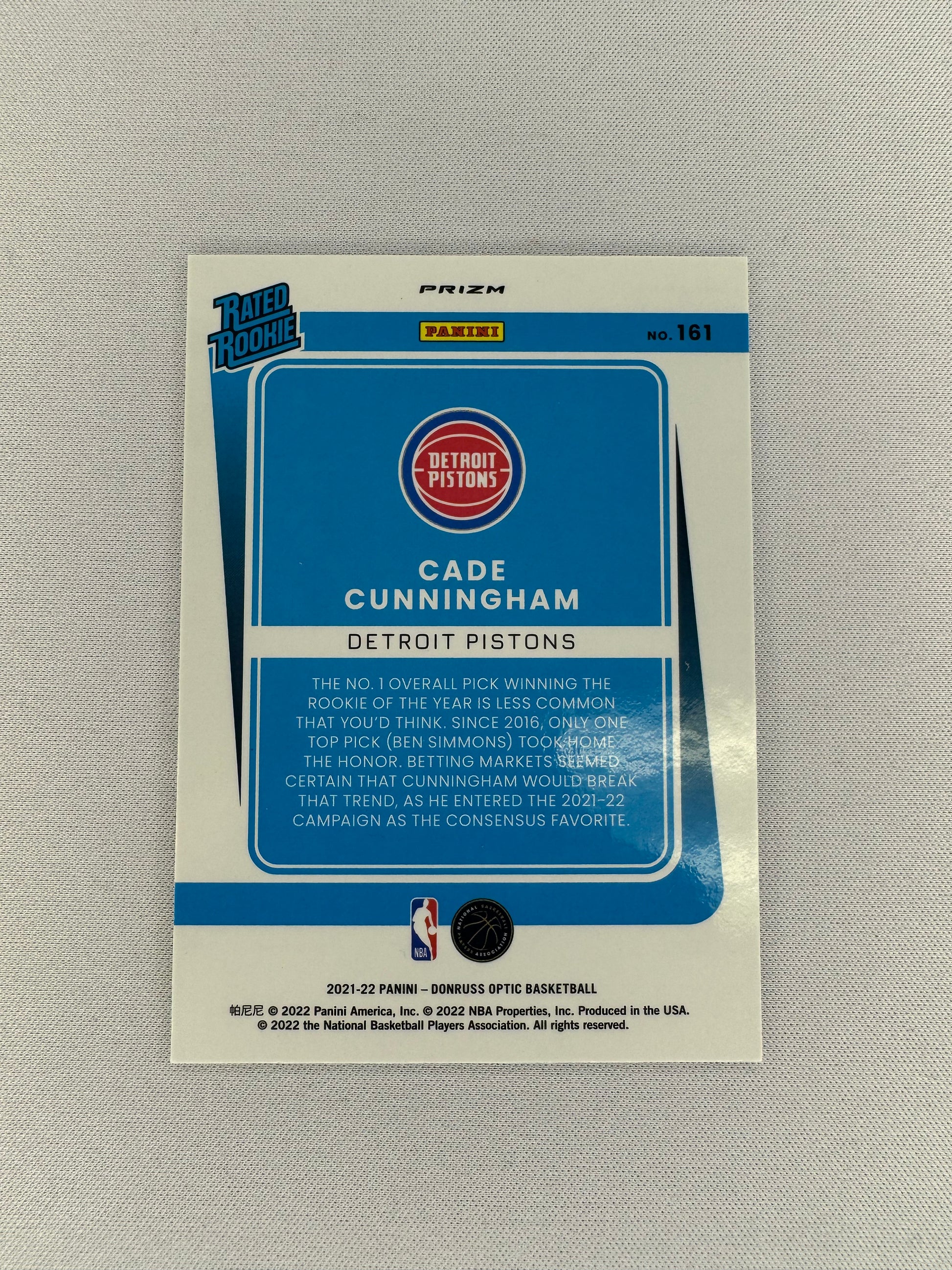 2021 Donruss Optic Cade Cunningham Holo #161-2