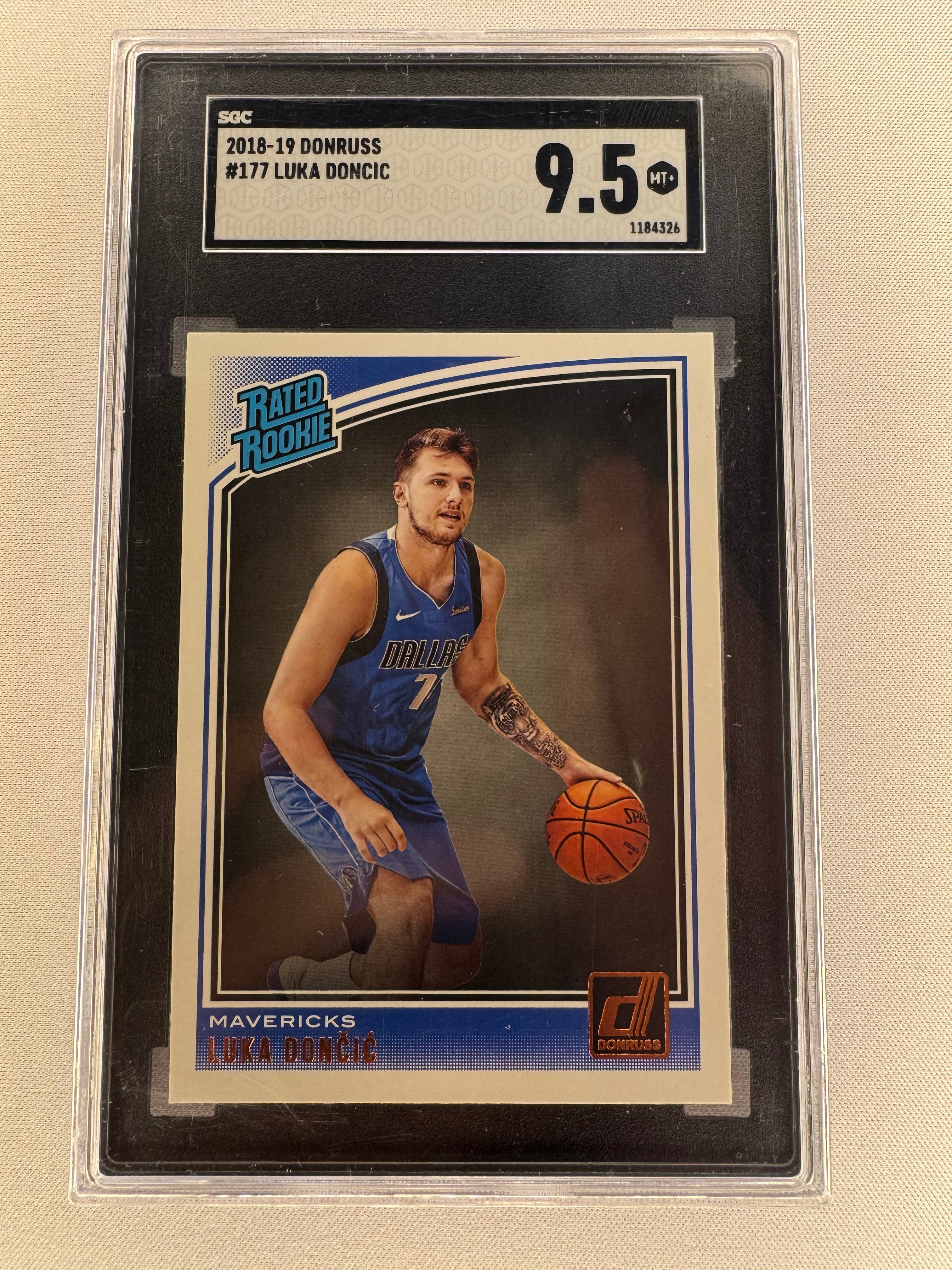 2018 Donruss Luka Dončić Rookie RC #177 SGC 9.5