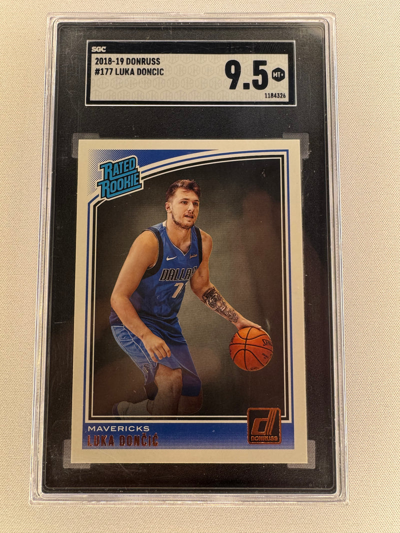 2018 Donruss Luka Dončić Rookie RC #177 SGC 9.5-1