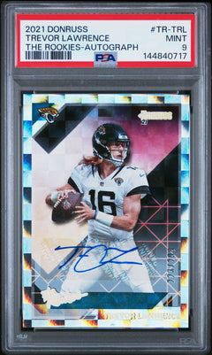 2021 Donruss Trevor Lawrence The Rookies Autograph PSA 9 /299-1