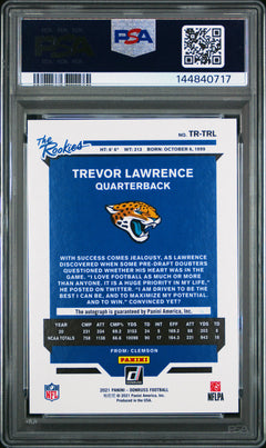 2021 Donruss Trevor Lawrence The Rookies Autograph PSA 9 /299-2