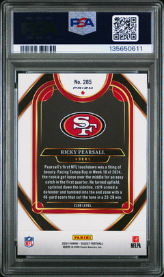 2024 Select Ricky Pearsall Zebra Shock PSA 10-2