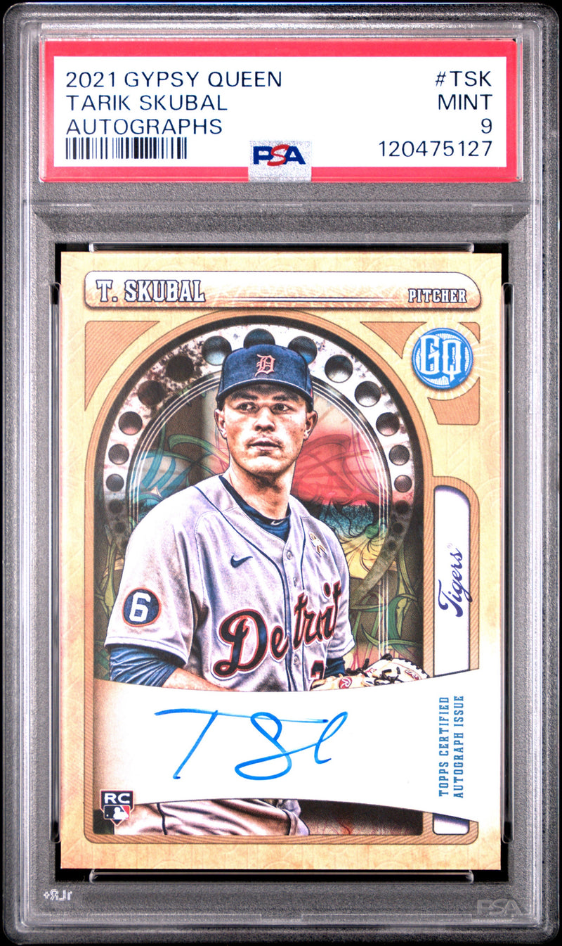2021 Gypsy Queen Tarik Skubal Autographs PSA 9 GOA-TSK-1
