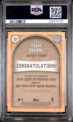 2021 Gypsy Queen Tarik Skubal Autographs PSA 9 GOA-TSK-2