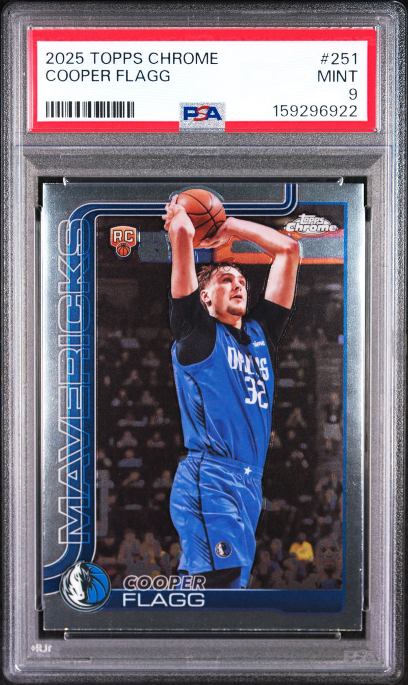 2025 Topps chrome Cooper Flagg 251 PSA 9-1