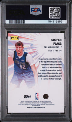 2025 Topps Cooper Flagg Power Players PSA 10-2