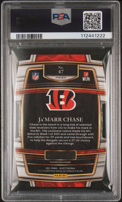 2021 select Jamarr chase die cut zebra prizm #47 psa 9-2
