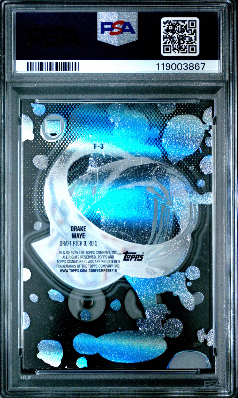 2024 signature class drake maye fluidity #f3 psa 10-2