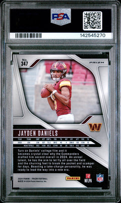 2024 prizm Jayden Daniel’s silver prizm #347 psa9-2