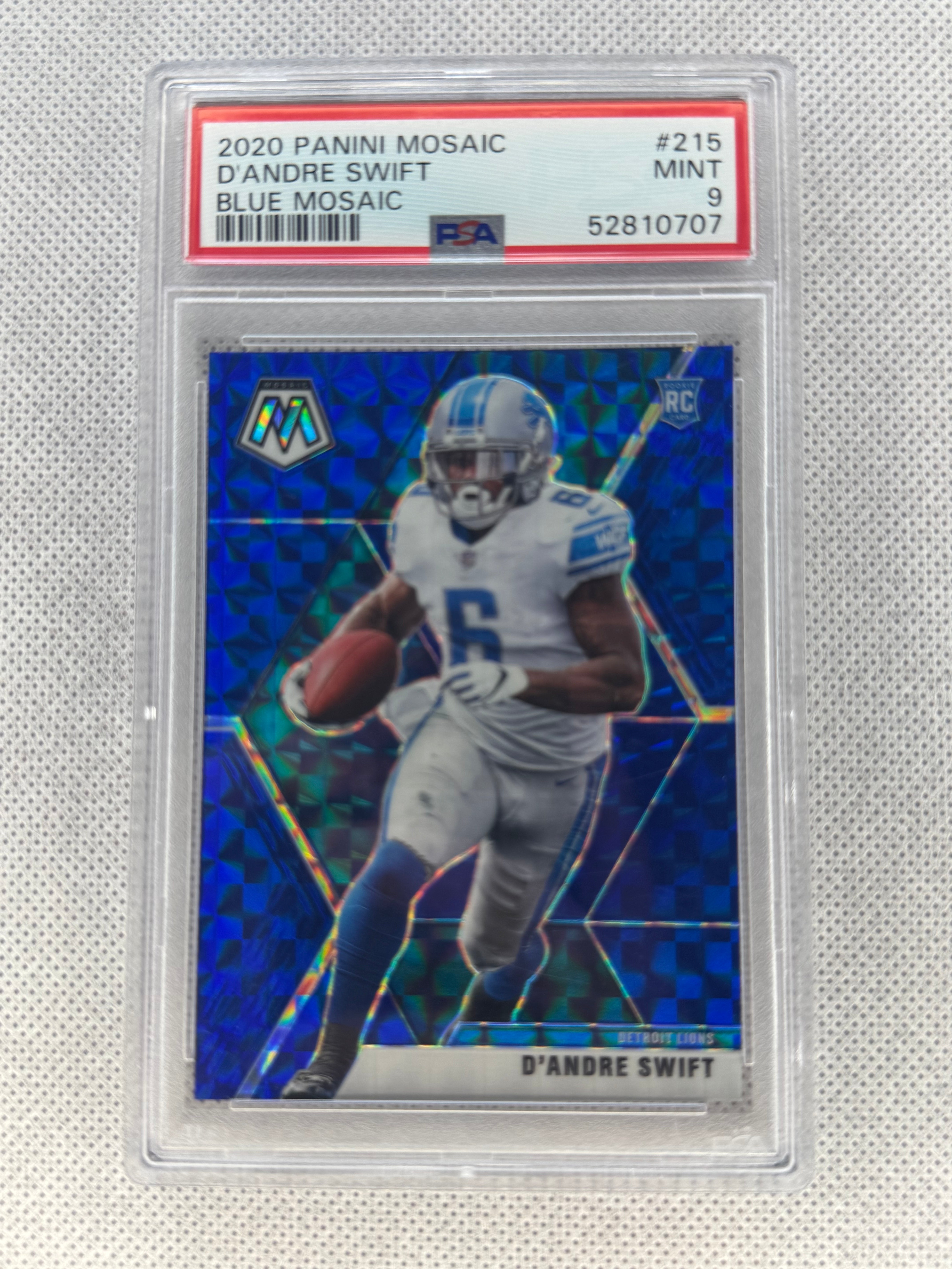 2020 Mosaic DAndre Swift Blue /99 #215 PSA 9