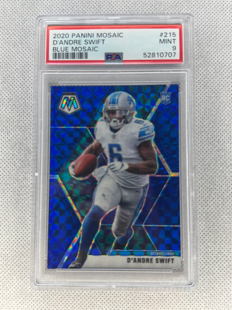 2020 Mosaic DAndre Swift Blue /99 #215 PSA 9-1