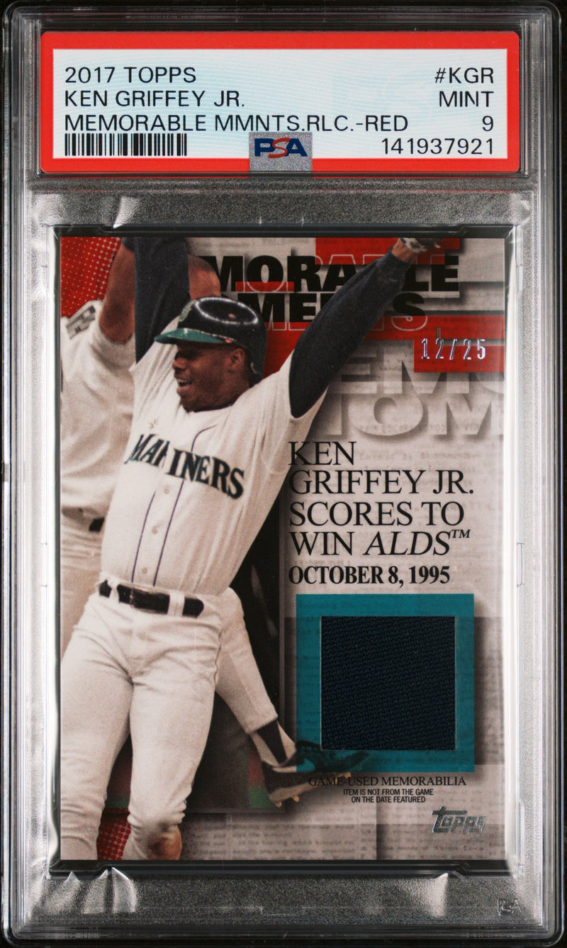 2017 Topps Ken Griffey Jr Memorable Moments MMR-KGR /25  PSA 9-1