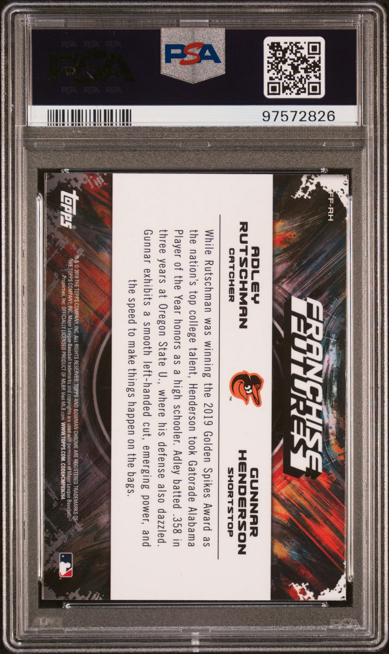 2019 BOWMAN DRAFT RUTSHMAN/HENDERSON CHROME FRANCHISE FUTURES PSA 10-2