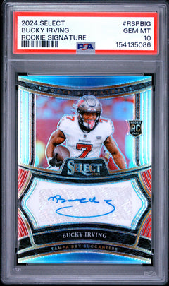 2024 select Bucky Irving rookie signature RSP-BIG /399 PSA 10￼-1