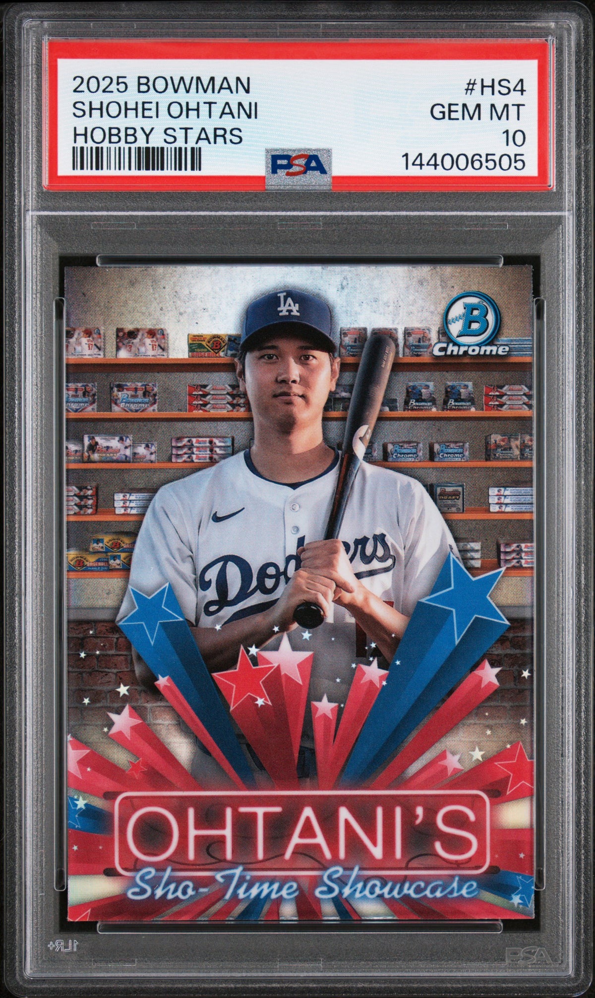 2025 Bowman, Shohei Ohtani Hobby Stars HS-4￼PSA 10