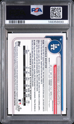 2024 Bowman Chrome Mega Box Mojo Yoshinobu Yamamoto  PSA 10-2