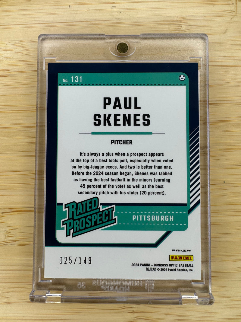 2024 Donruss Paul Skenes Green Velocity #131 /149-2