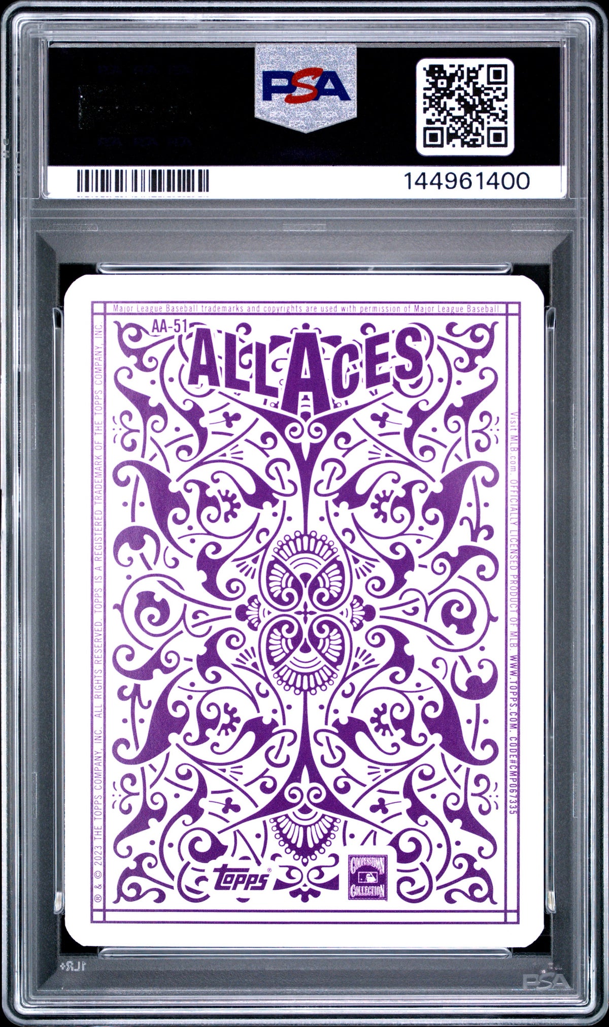 2023 TOPPS ALL ACES #AA51 NOLAN RYAN UPDATE PSA 9-2