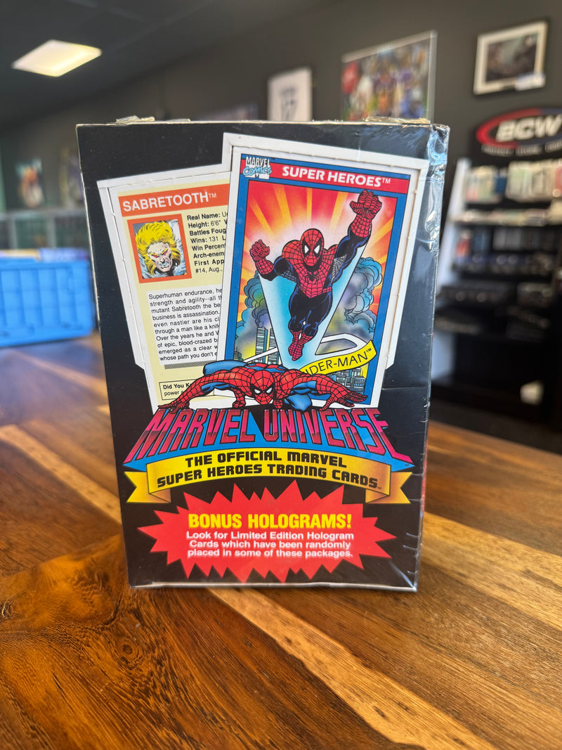1990 Marvel Universe Series One Sealed Box-1