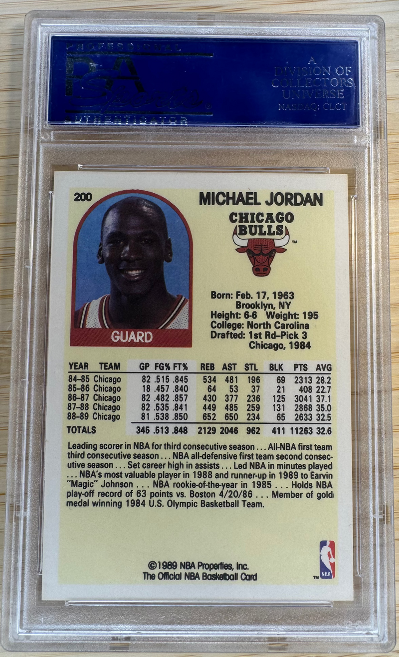 1989 Hoops Michael Jordan #200 PSA 9-2