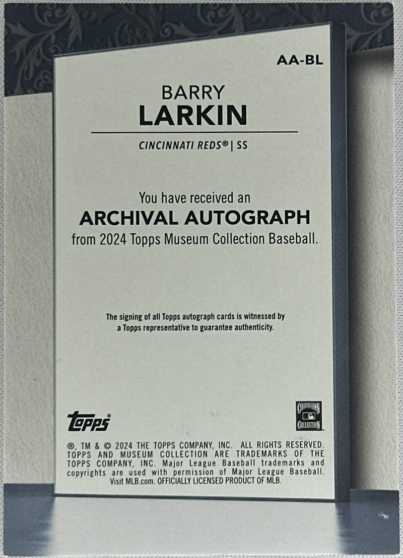 2024 Topps Certified Barry Larkin Auto /25 #AA-BL-2