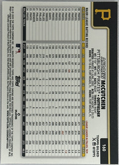 2025 Topps Chrome Andrew McCutchen Gold Black Raywave /25 #160-2