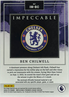 2022 Impeccable Materials Premier League Ben Chilwell /10 #IM-BC-2