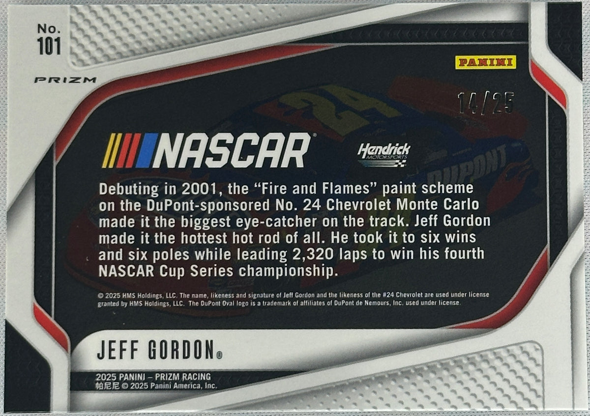 2025 Prizm Racing Jeff Gordon Green /25 #101