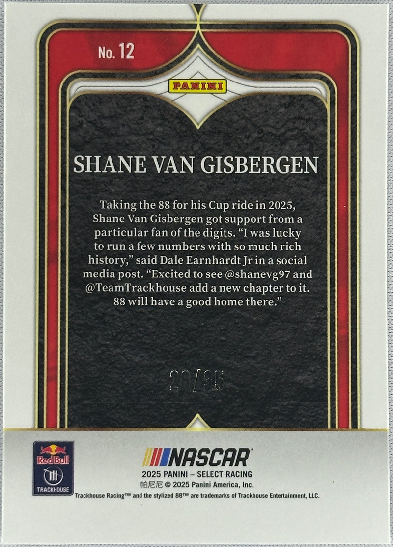 2025 Select NASCAR Shane Van Gisbergen Numbers /35 #12-2
