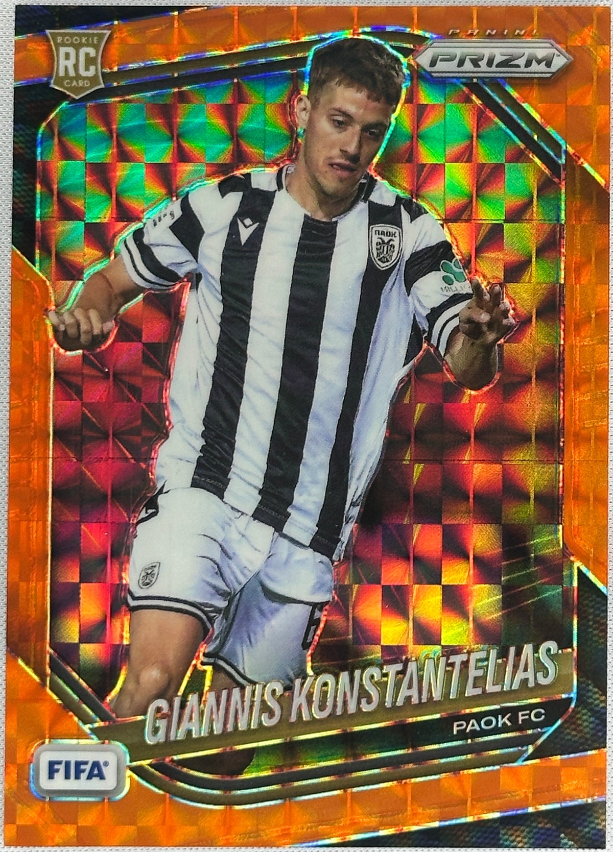 2025 Prizm FIFA Giannis Konstantelias Rookie RC Orange /299 #48-1