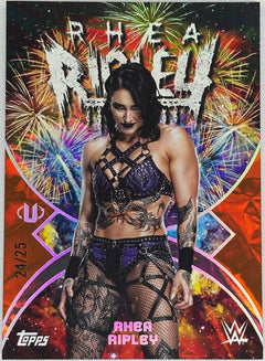 2025 Topps Universe WWE Namesakes Rhea Ripley /25 #NMS-28-1