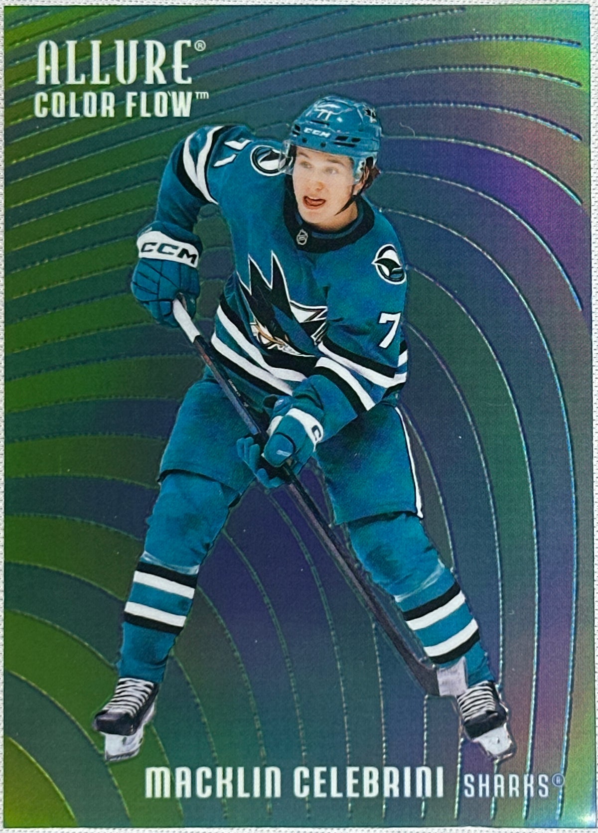 2026 Upper Deck Allure Macklin Celebrini Color Flow Case Hit #CF-28
