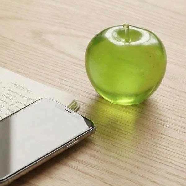 Green Apple Sparkly Maltose Stress Ball Squishy Fidget Toy (1pc)-4